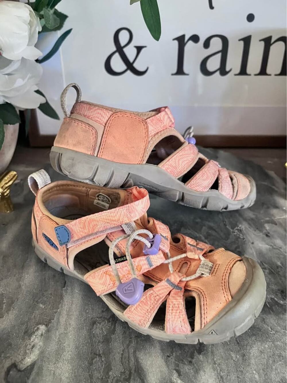 KEEN Seacamp II CNX Kids Girls Sandals Outdoor Closed Toe Hiking Pink Toddler 13